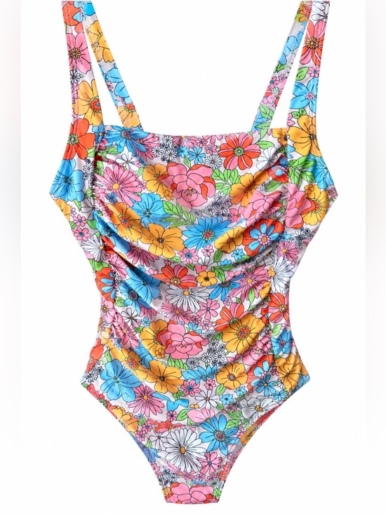 Obeell Other - NWT-OBEEII Floral One Piece Swimsuit with Matching Wrap
